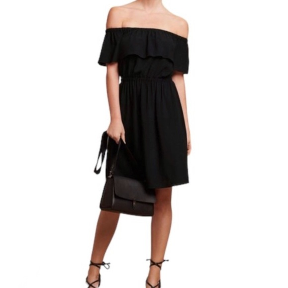 Wilfred Dresses & Skirts - Aritzia Wilfred Black Hosta Off the Shoulder Dress Size Large